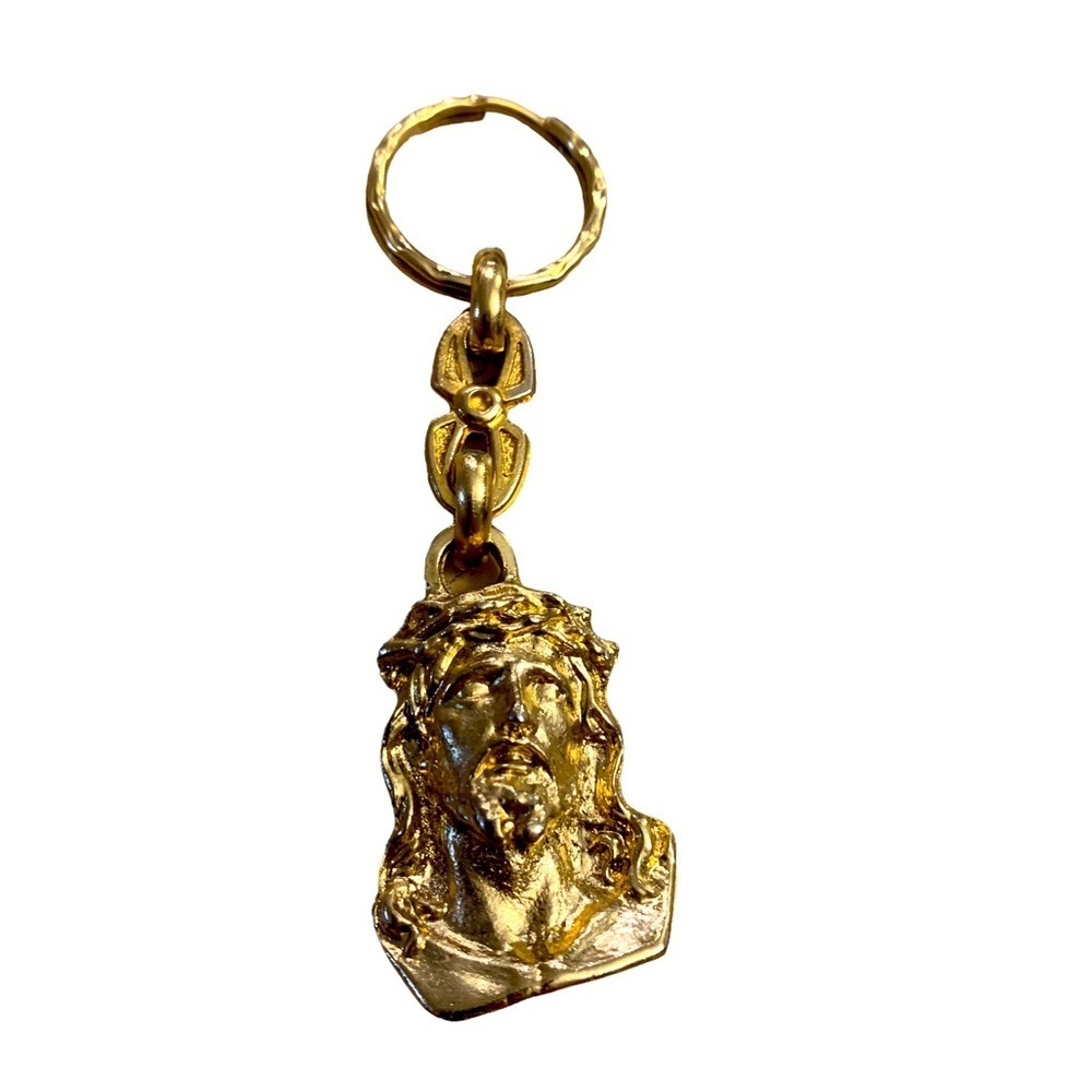 Keychain | Religious Catholic Christian Faith Prayer New Gold Jesus Christ